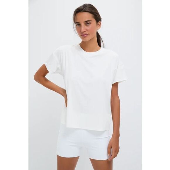 Tuckernuck White Short Sleeve Sport Performance Tee Size Small - Picture 1 of 8